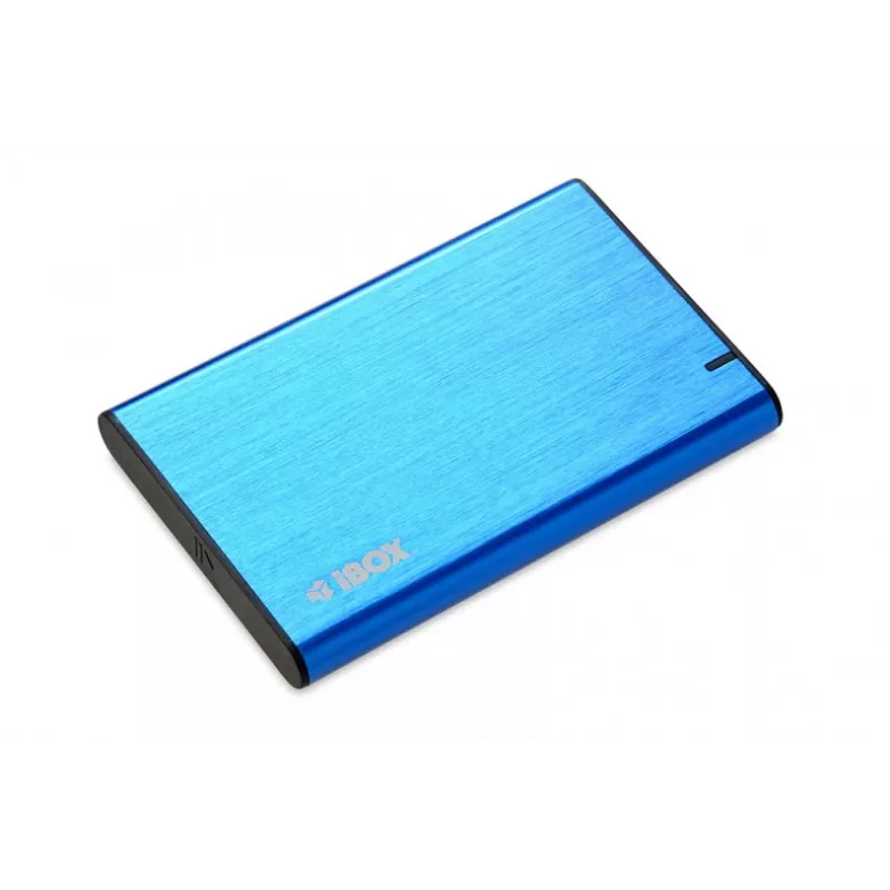 HDD/SSD-behuizing IBOX HD-05 — 2,5 inch SATA III, USB 3.2 Gen 1 (Micro-USB B), tot 10 TB, blauw