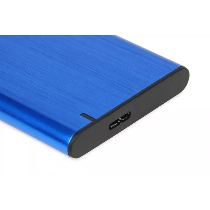 HDD/SSD-behuizing IBOX HD-05 — 2,5 inch SATA III, USB 3.2 Gen 1 (Micro-USB B), tot 10 TB, blauw