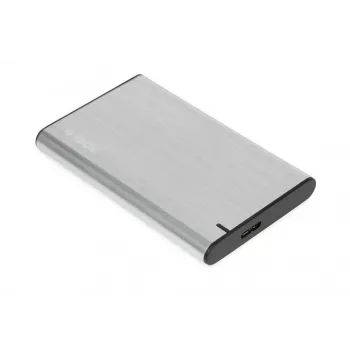 HDD/SSD-behuizing IBOX HD-05 — 2,5 inch SATA III, USB 3.2 Gen 1 (5 Gbit/s), Micro-USB B, tot 10 TB, grijs