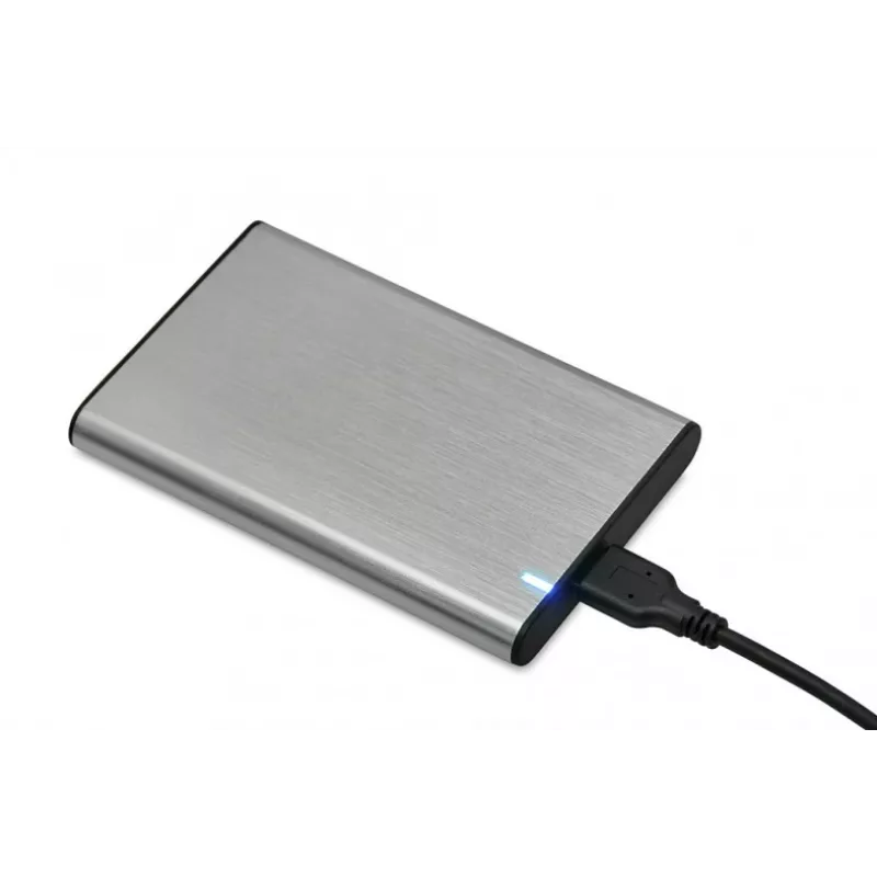 HDD/SSD-behuizing IBOX HD-05 — 2,5 inch SATA III, USB 3.2 Gen 1 (5 Gbit/s), Micro-USB B, tot 10 TB, grijs
