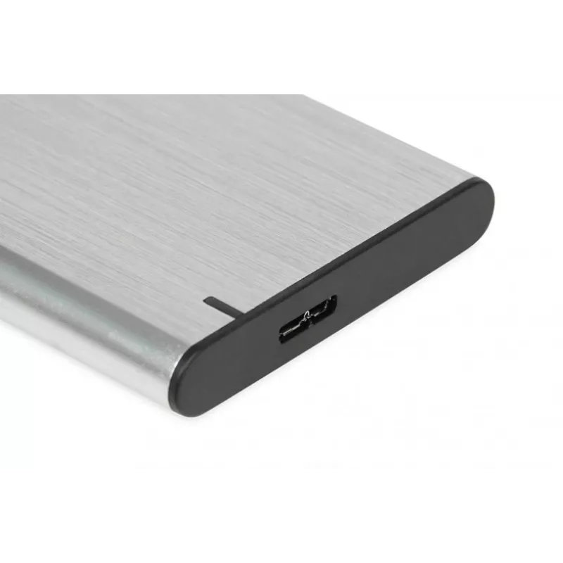 HDD/SSD-behuizing IBOX HD-05 — 2,5 inch SATA III, USB 3.2 Gen 1 (5 Gbit/s), Micro-USB B, tot 10 TB, grijs