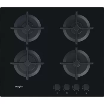 Whirlpool AKT 616/NB zwart inbouw-gaskookplaat 60 cm 4 kookzones