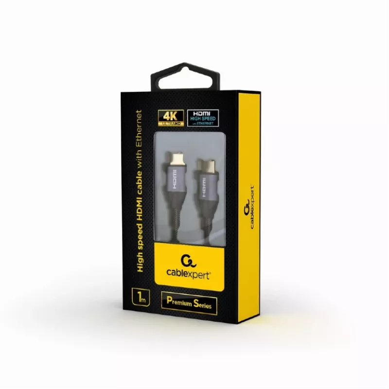 GEMBIRD High Speed HDMI-kabel met Ethernet - Premium serie, 1 m