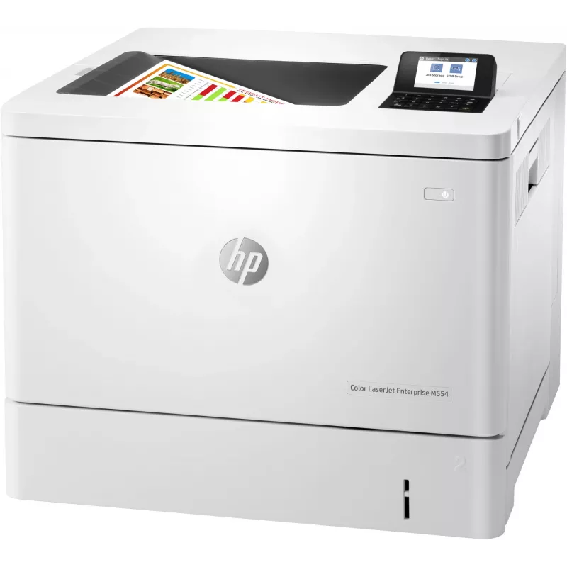 HP Color LaserJet Enterprise M554dn printer, laser, kleur, 1200 x 1200 DPI, A4, 33 ppm, dubbelzijdig printen