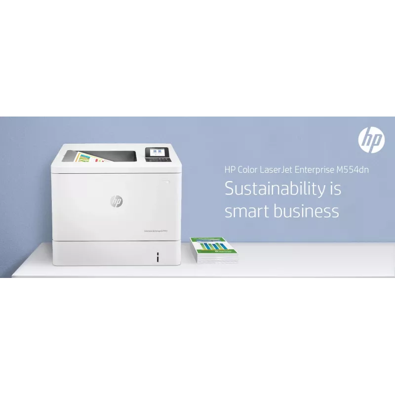 HP Color LaserJet Enterprise M554dn printer, laser, kleur, 1200 x 1200 DPI, A4, 33 ppm, dubbelzijdig printen