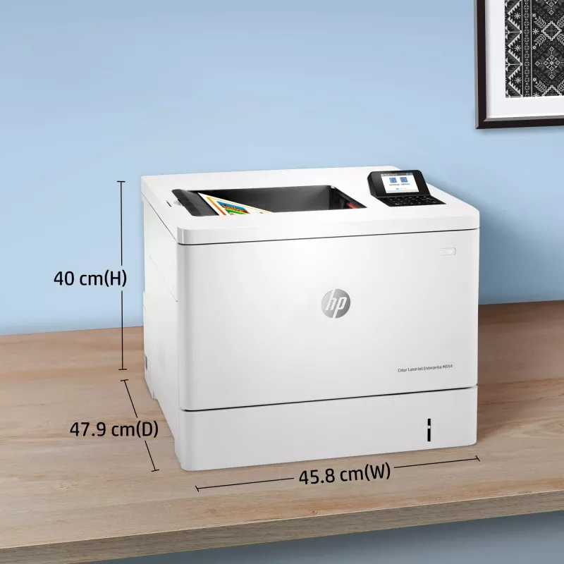 HP Color LaserJet Enterprise M554dn printer, laser, kleur, 1200 x 1200 DPI, A4, 33 ppm, dubbelzijdig printen