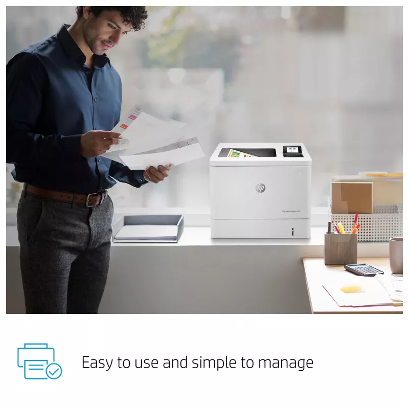 HP Color LaserJet Enterprise M554dn printer, laser, kleur, 1200 x 1200 DPI, A4, 33 ppm, dubbelzijdig printen