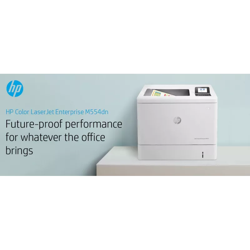 HP Color LaserJet Enterprise M554dn printer, laser, kleur, 1200 x 1200 DPI, A4, 33 ppm, dubbelzijdig printen