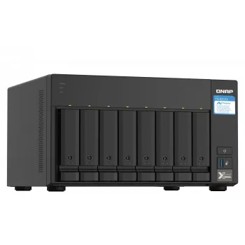 QNAP TS-832PX NAS tower Annapurna Labs AL324 4 GB DDR4 0 TB QNAP Turbo System aluminium, zwart