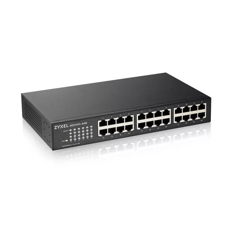 Zyxel GS1100-24E unmanaged Gigabit Ethernet (10/100/1000) zwart