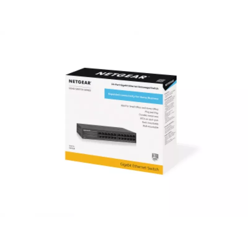 NETGEAR GS324 Unmanaged Gigabit Ethernet (10/100/1000) zwart