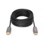 DIGITUS HDMI AOC hybride glasvezelkabel, Type-A stekker/stekker, 10 m, UHD 8K@60Hz, CE, zwart
