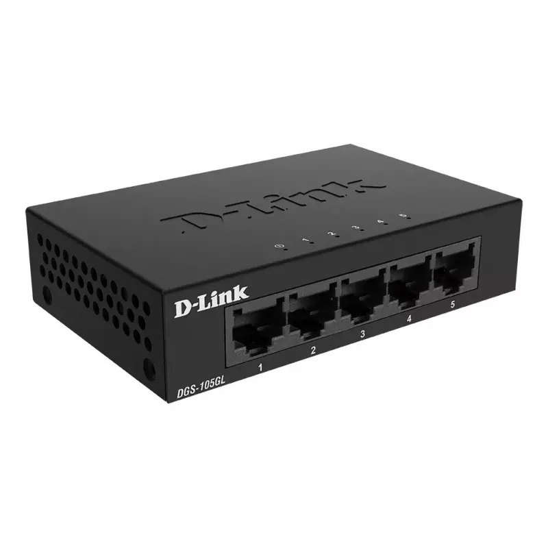 D-Link DGS-105GL/E netwerkswitch Unmanaged Gigabit Ethernet (10/100/1000) zwart