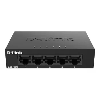 D-Link DGS-105GL/E netwerkswitch Unmanaged Gigabit Ethernet (10/100/1000) zwart