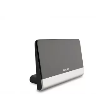 Philips digitale tv-antenne SDV6222/12, zwart, zilver, 48 dBi, FM, UHF, VHF, 1.8 m, 210 x 100 x 140 mm, coax