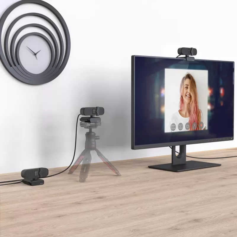 Hama C-400 webcam 2 MP 1920 x 1080 pixel USB 2.0 zwart