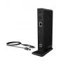 ICY BOX IB-DK2251AC bekabeld USB 3.2 Gen 2 (3.1 Gen 2) Type-A zwart