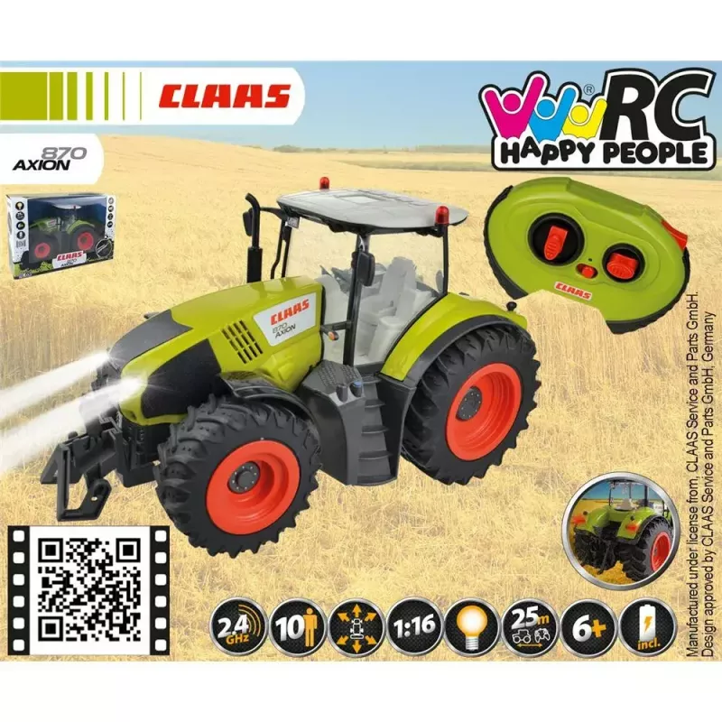 Happy People Claas Axion 870 RC tractor 34424, schaal 1:16, groen