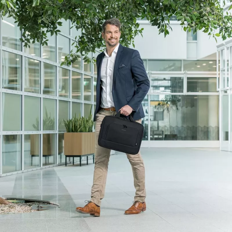 DICOTA Eco Top Traveller Base - 13-14,1 inch notebooktas - zwart / 300d RPET polyester