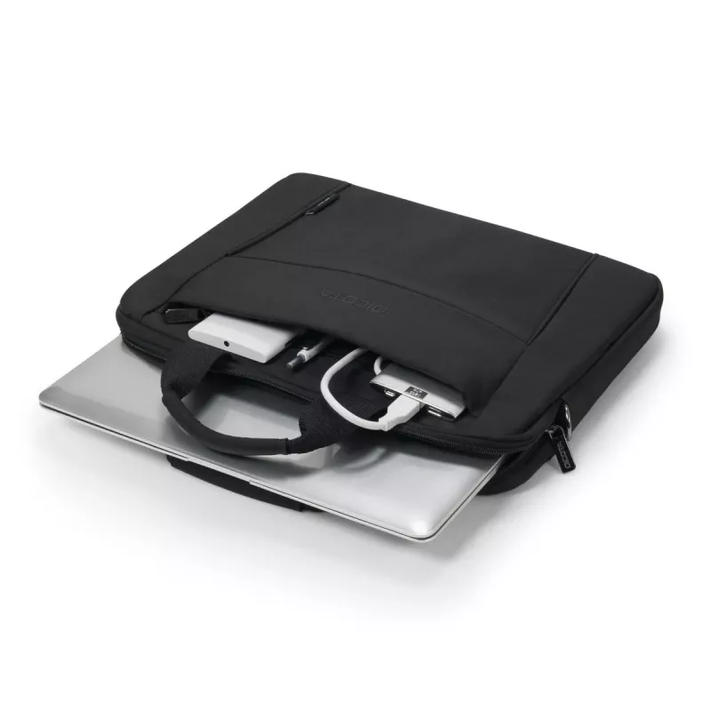 DICOTA Eco schlank Case Base - 13-14,1 inch notebookhoes - zwart / 300d RPET polyester