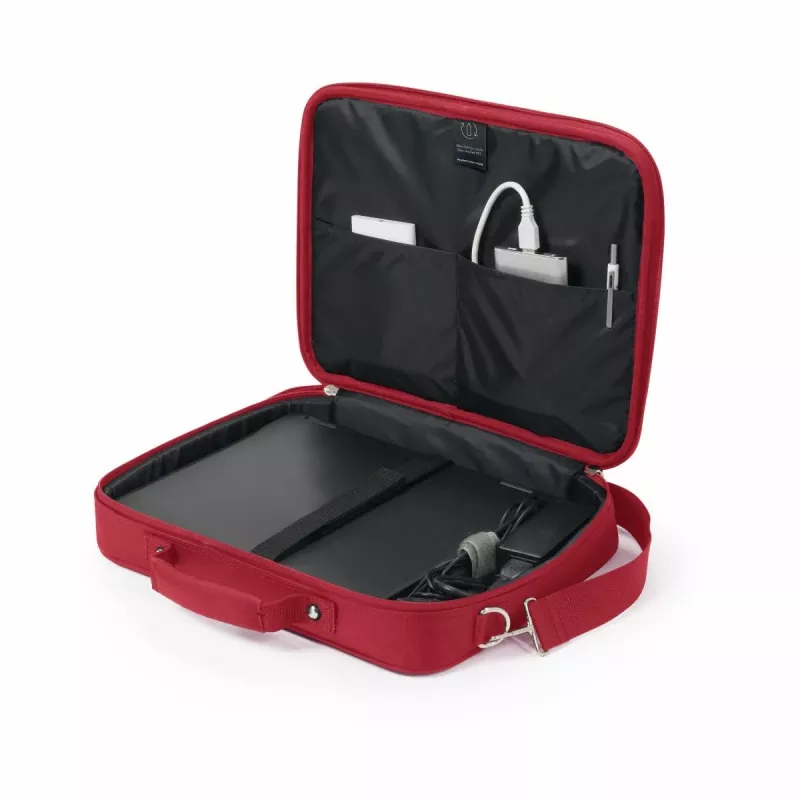DICOTA Eco Multi Base - 14-15,6 inch notebooktas - rood / 300d RPET polyester