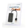 USB-hub Gembird UHB-U2P4-04 – 4-poorts USB 2.0, Plug-and-Play, zwart, 480 Mbit/s