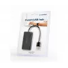 USB-hub Gembird UHB-U2P4-04 – 4-poorts USB 2.0, Plug-and-Play, zwart, 480 Mbit/s