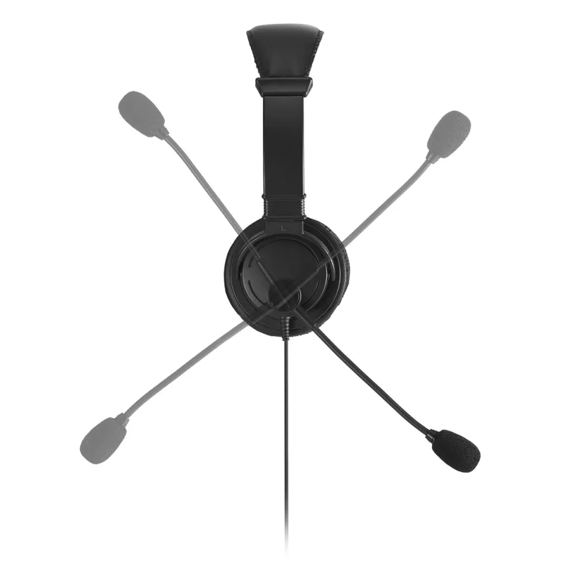 Kensington Classic USB-C headset met microfoon, bedraad, telefoongesprekken/muziek, headset, zwart