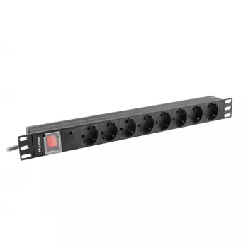 Stroomverdeeleenheid PDU Lanberg PDU-08F-0200-BK