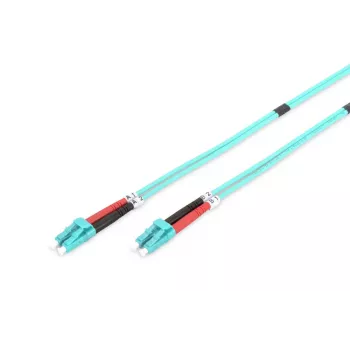 DIGITUS glasvezel-patchkabel, LC naar LC multimode 50/125 µ, duplex lengte 5m klasse OM3