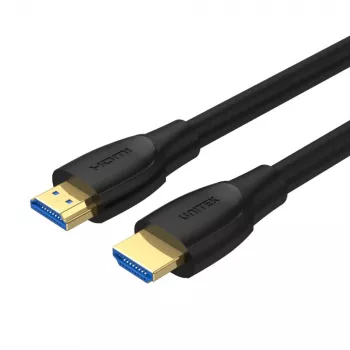 HDMI-kabel Unitek C11043BK 10 m, HDMI Type-A stekker–stekker, HDMI 2.0, 18 Gbit/s, vergulde contacten, zwart