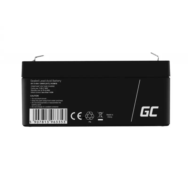 UPS-batterij verzegelde lood-zuur Green Cell AGM38