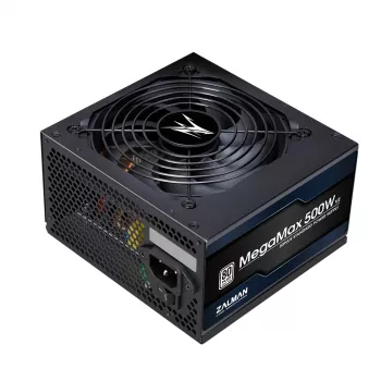 Zalman ZM500-TXII V2 MegaMax 80PLUS 230V EU STANDARD gecertificeerde hoogwaardige PCI-E-voeding 500 W 20+4-pin ATX zwart