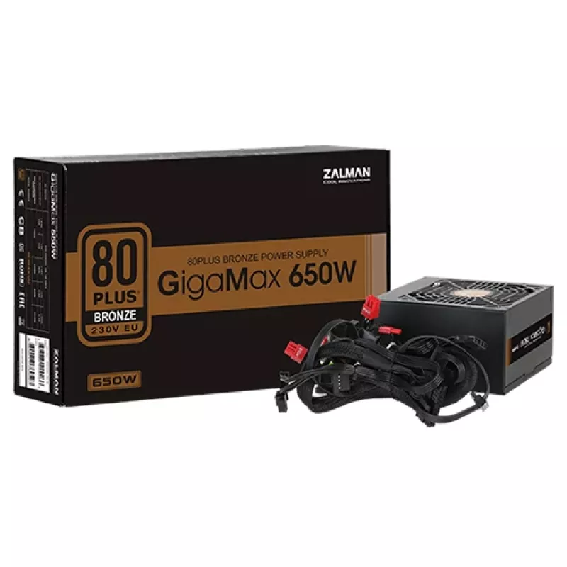 Zalman ZM650-GVII voeding 650 W 20+4 pin ATX ATX zwart
