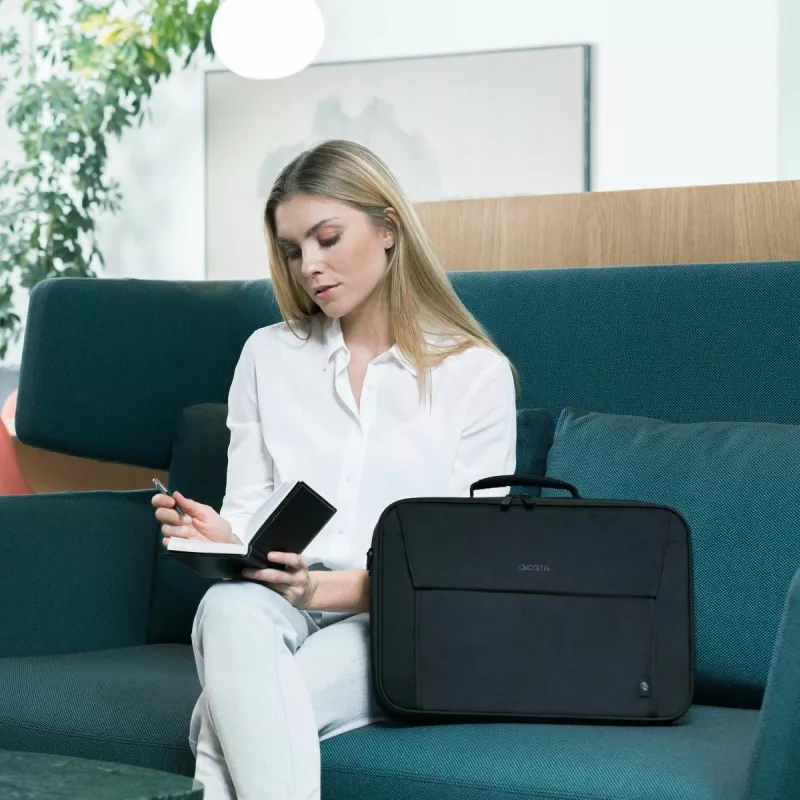 DICOTA Eco Multi Base - 15-17.3 inch laptoptas - zwart / 300d RPET polyester