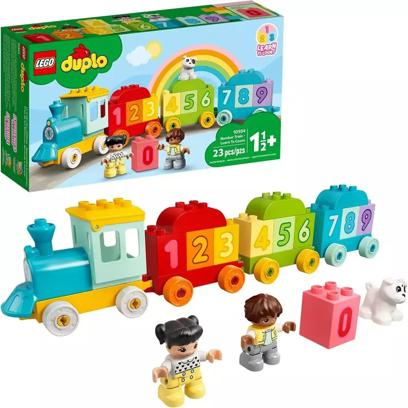 LEGO DUPLO Getallentrein 10954 – leertrein met genummerde wagons om te tellen en sorteren