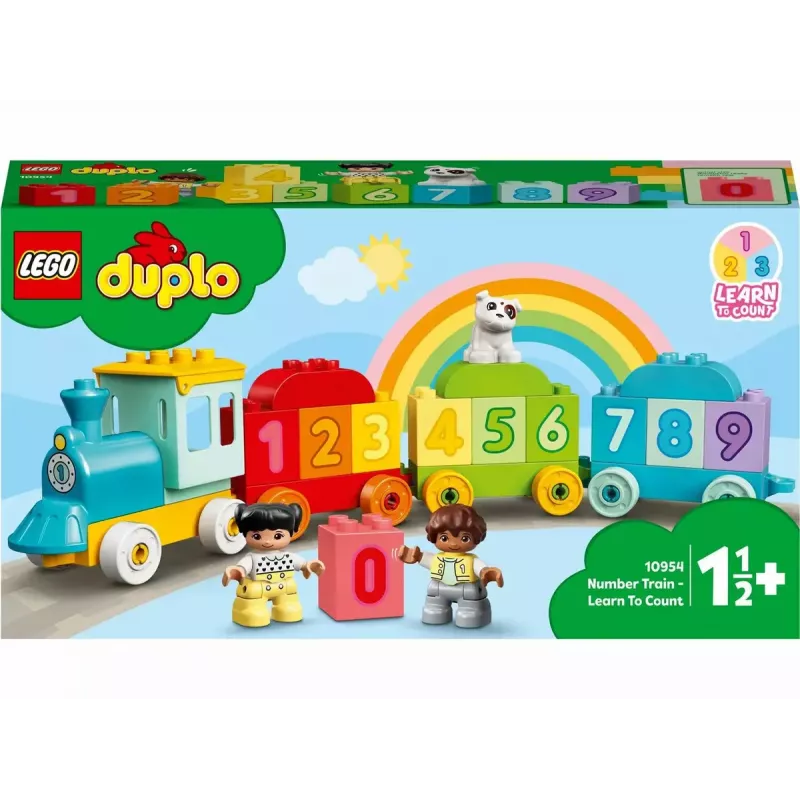 LEGO DUPLO Getallentrein 10954 – leertrein met genummerde wagons om te tellen en sorteren