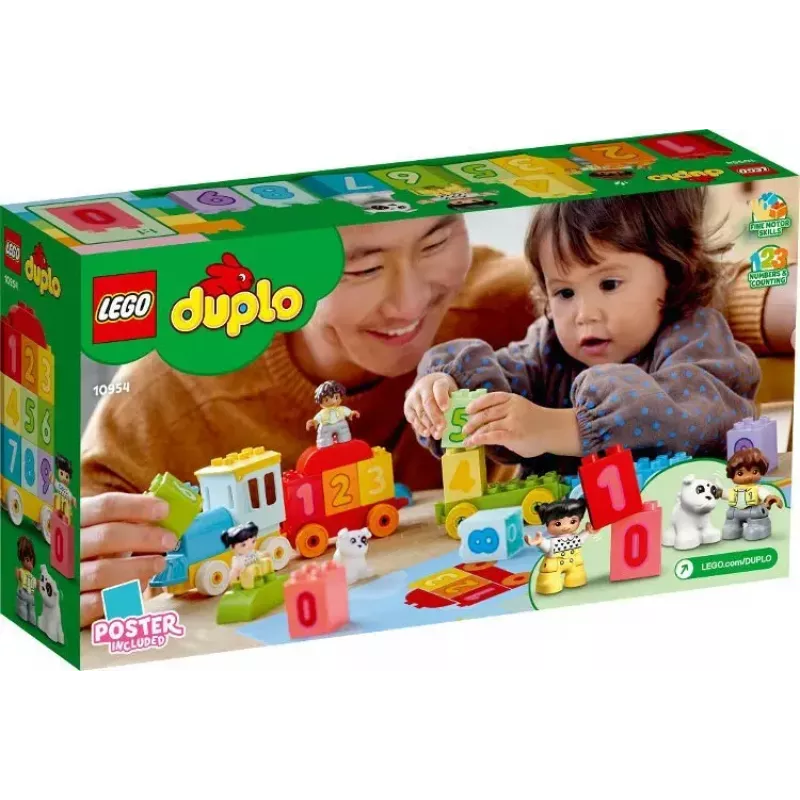 LEGO DUPLO Getallentrein 10954 – leertrein met genummerde wagons om te tellen en sorteren