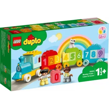 LEGO DUPLO Getallentrein 10954 – leertrein met genummerde wagons om te tellen en sorteren