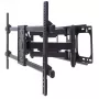 Manhattan wandsteun voor tv & monitors (volledig beweegbaar), voor schermen van 37 inch tot 75 inch, VESA-compatibiliteit: alle tussen 200 x 200 mm en 800 x 400 mm – controleer de afmetingen van de vier montagegaten op de achterkant van het scherm om te zorgen dat ze passen, max. 75 kg, zwart, steun, levenslange garantie