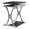 Techly Compact Desk voor pc met uitneembare toetsenbordlade, zwart grafiet ICA-TB 328BK