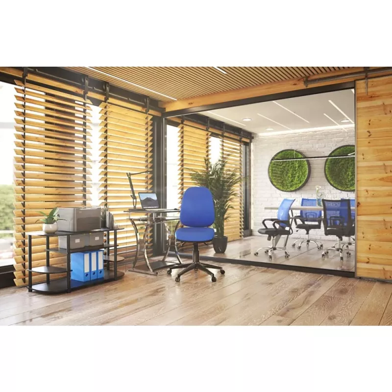 Techly Compact Desk voor pc met uitneembare toetsenbordlade, zwart grafiet ICA-TB 328BK