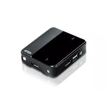 ATEN 2-poorts USB 4K DisplayPort 1.2 KVM-switch (KVM-kabel inbegrepen)