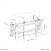 Neomounts LED-VW2000 zwart videowall-wandsteun 32-75 inch - pop-out - max 70 kg