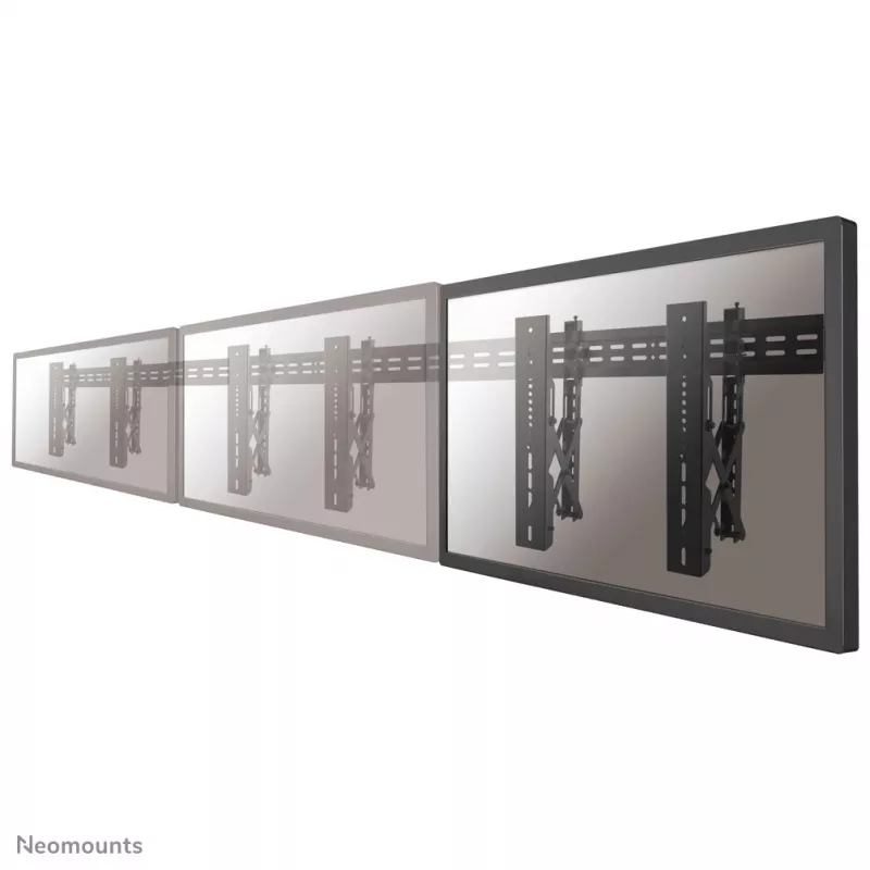 Neomounts LED-VW1000 zwart videowall-wandsteun 40-75 inch - uitschuifbaar - max 50 kg