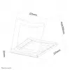 Neomounts NSLS075 zwart laptopstandaard 10-16 inch – opvouwbaar – compact – universeel