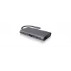 ICY BOX IB-DK4040-CPD bekabeld USB 3.2 Gen 1 (3.1 Gen 1) Type-C antraciet, zwart