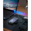 ICY BOX IB-DK4040-CPD bekabeld USB 3.2 Gen 1 (3.1 Gen 1) Type-C antraciet, zwart