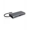 ICY BOX IB-DK4040-CPD bekabeld USB 3.2 Gen 1 (3.1 Gen 1) Type-C antraciet, zwart