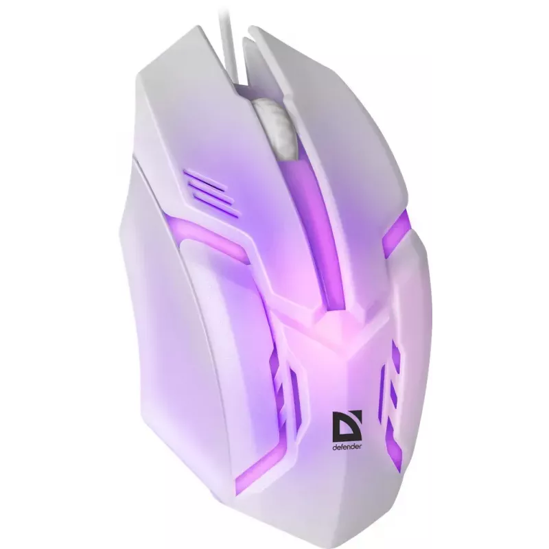 Defender Cyber MB-560L bedrade gamingmuis, wit, 7-kleurenverlichting
